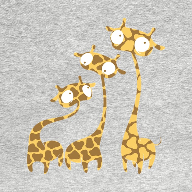 Cute Giraffe Family - Savannah Animals by loltshirts